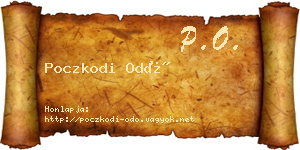 Poczkodi Odó névjegykártya